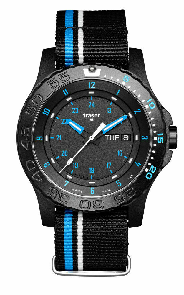 Traser H3 P66 Azul Infinity Reloj Art.105545-45mm-20 Atm - Correa Textil