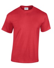 Gildan Mens Heavy Cotton T Shirt Plain Short Sleeve T-shirt Tee Top G5000