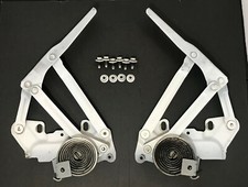 1994 - 2001 Dodge Ram 1500 2500 3500 Front Hood Hinge Pair Set White Oem 1994 - 2001 Dodge Ram 1500 2500 3500 Front Hood Hinge Pair Set White Oem