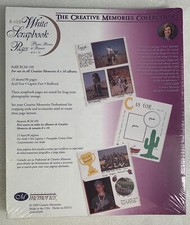 Creative Memories 8x10 - 15 Sheets White Scrapbook Pages Old Style 1999 New