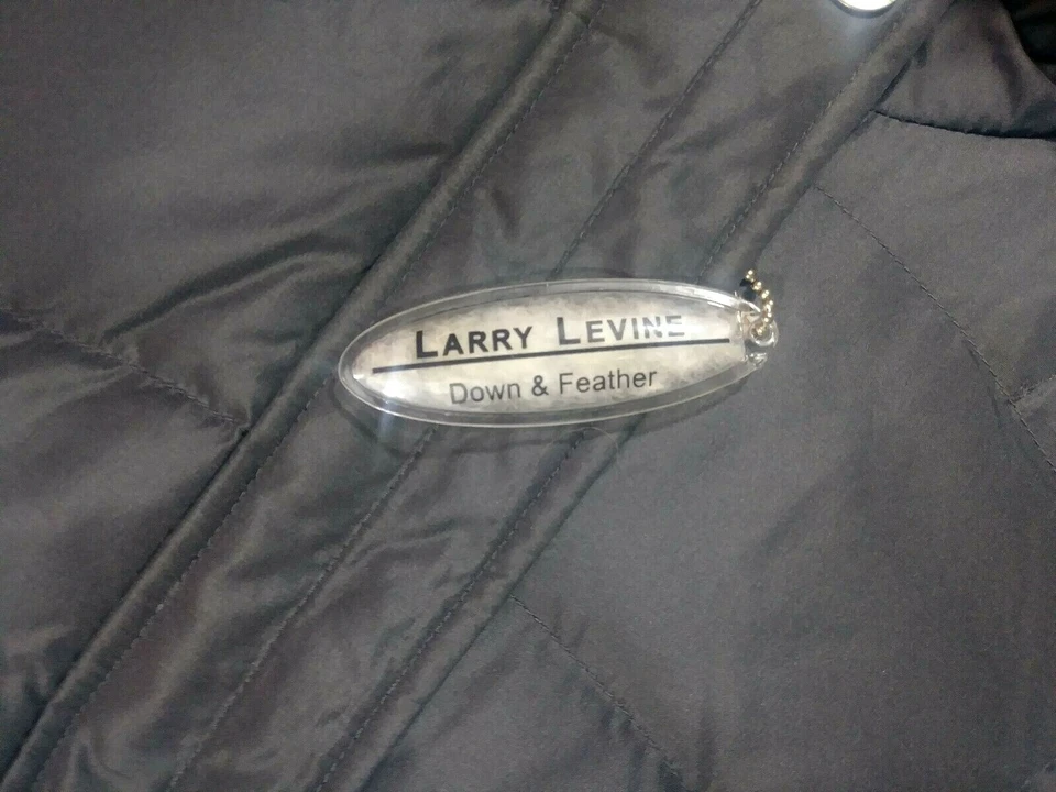 Larry Levine женщин короткий пуховик с отделкой из искусственного меха / куртка / сталь, маленький новый с Ярлыками! - Изображение 3 из 4