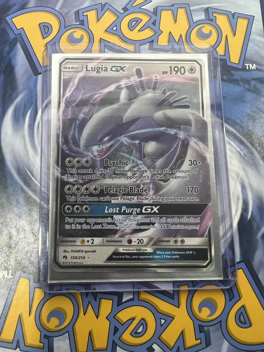 Card Lugia-GX 159/214 da coleção Lost Thunder