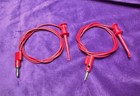 2 Pcs Minigrabber to Banana Plug Cable 36" RED - Pomona 3782-36