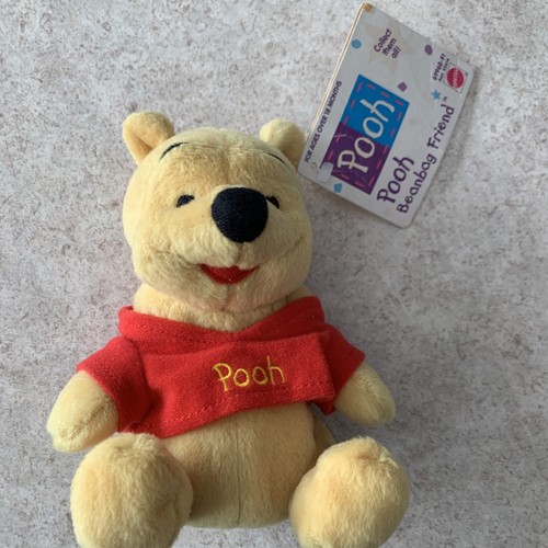 Mattel Small Winnie the Pooh Beanbag Friend Mini Bean Bag Beanie Tags - Picture 1 of 6