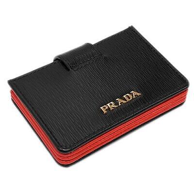 Authentic Prada Card Case Boxed Accordion GL Logo Vitello Authentic Prada Card Case Boxed Accordion GL Logo Vitello