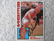 Reds Dann Bilardello Signed Autographed 1984 Topps Mint
