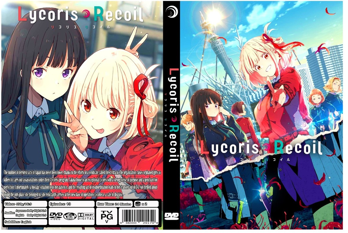 アニメ Lycoris Recoil DVD DVD Anime LYCORIS RECOIL 莉可麗絲 VOL.1-13 END English