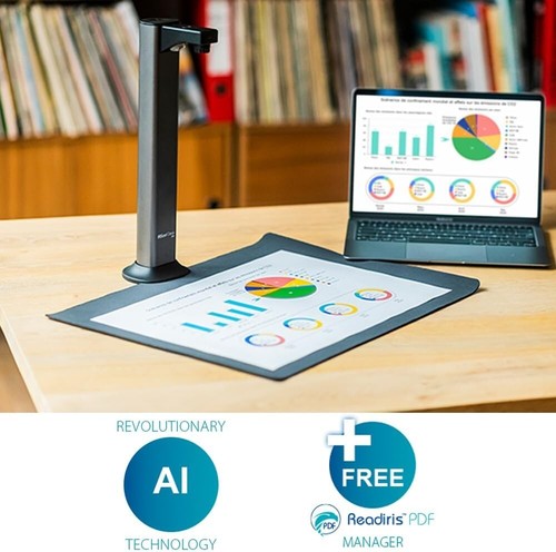 IRIScan Desk Document Scanner, Book Scanner - v7pro:4K UltraHD, 18MP Desk 7 Pro - Picture 4 of 6