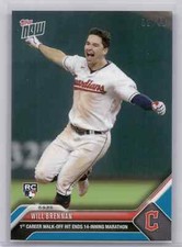 🟦 WILL BRENNAN Rookie 1st Walk-Off 2023 Topps Now #415 BLUE 02/49 Guardians 📈