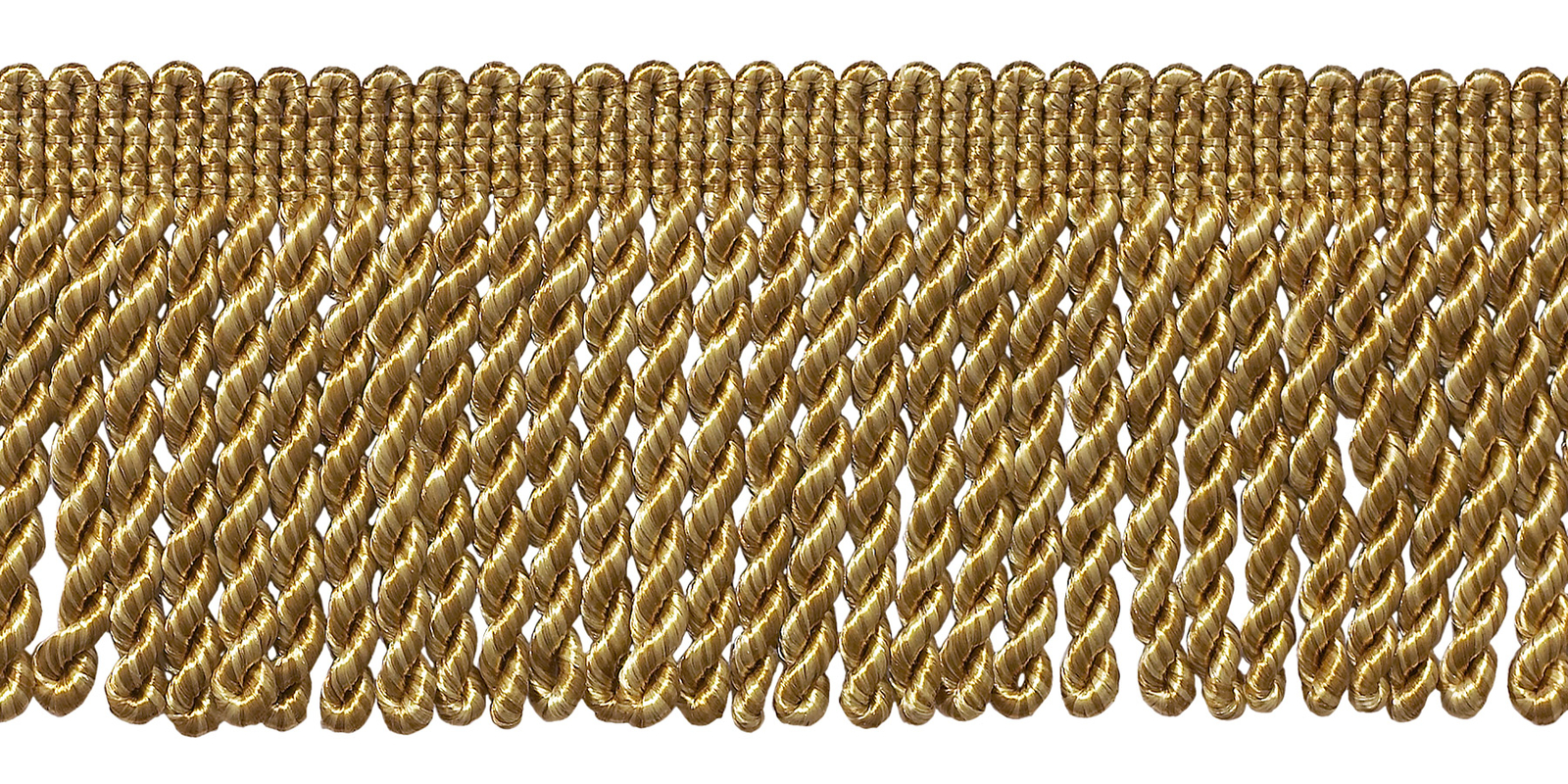 Two Toned Gold 2.5"" Bullion Fringe Trim Regal Radiance [10 Yards]