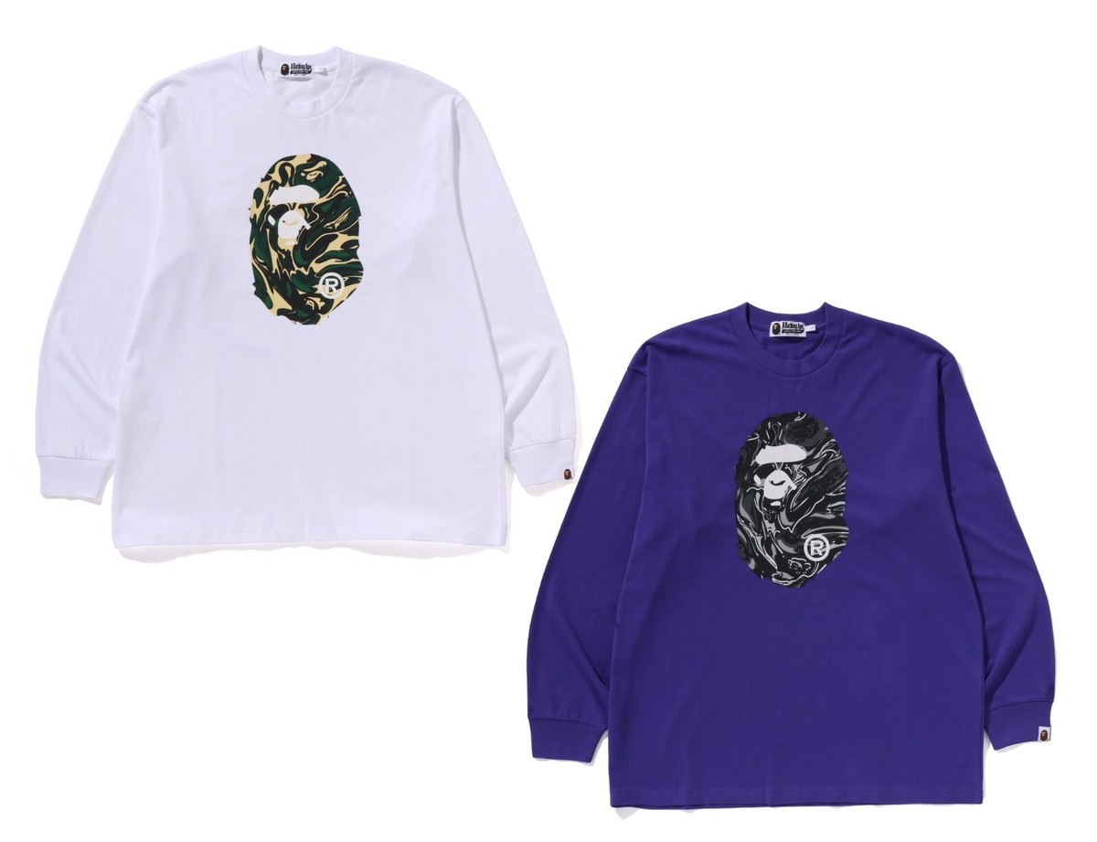 【A BATHING APE】TREE EDGE CAMO RELAXED FIT LS TEE A BATHING APE® Tree Edge Camo Relaxed Fit Ls Tee | Bape