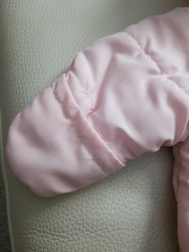 Calvin Klein 0-3 Month Baby Winter Snow Suit Baby Bunting Pink Warm Snaps - Picture 4 of 12