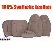 1996 Bronco Eddie-Driver & Passenger Bottom LeanBack Arm Leather Seat Covers Tan