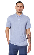 32 DEGREES Cool Mens Classic Slim Fit Quick-Dry Polo Large, Blue Moon Space Dye - Picture 1 of 4
