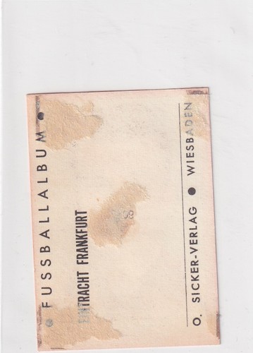 Wiesbaden Pegatinas Editorial Fútbol Tarjeta 1963/64 Lothar Schamer - Pegado - Imagen 2 de 2