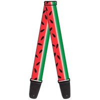 Guitar Strap - Watermelon Stripe Red/Green/Black (Us Import) Acc Neu