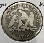 1875-CC Seated Liberty Half Dollar 50C Silver U.S. Coin - VG Detail