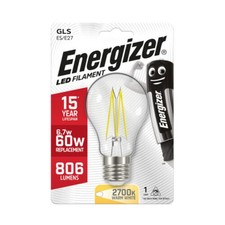 Energizer LED Filament GLS E27 6,7W 806lm Blanc Chaud Lampe