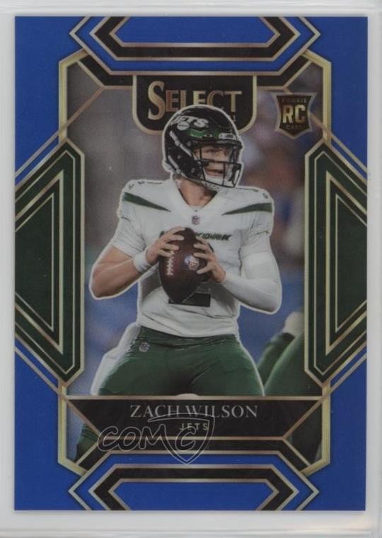 2021 Panini Select Club Level Blue Prizm 10/99 Zach Wilson #244 1i3m