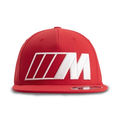 NEU BMW M BASEBALL CAP ROT FLACHE KREMPE MÜTZE VERSTELLBAR UNISEX 80165b81100