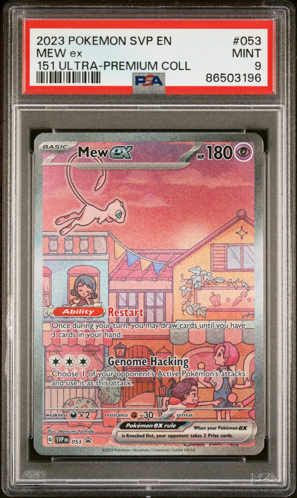 PSA 9 Mint | Pokemon 2023 SVP Promo 151 Ultra-Premium Collection Mew ex 053 Card