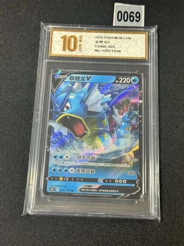 Gyarados V RR CS4bC-025/132 Pokemon Card Chinese  Grade 10