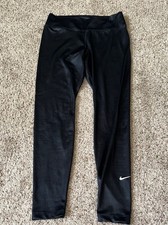Women s Nike Dri-fit Leggings Shimmery Black Size Medium