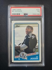 1988 Topps #327 Bo Jackson Raiders RC Rookie Card PSA 7 NM