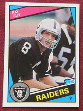 1984 Topps #107 - Ray Guy - Oakland Raiders