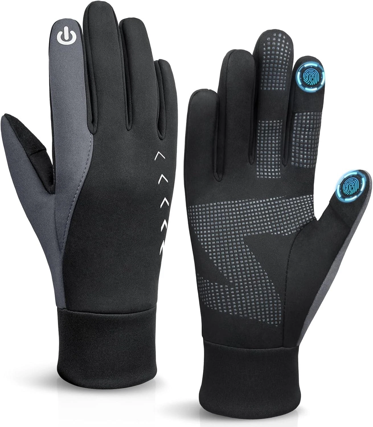 All-Weather Touch Screen Gloves: Windproof & Thermal Gloves for Men , Cold We...