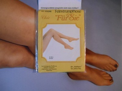 A.V. Krohn Chice Feinstrumpfhose 20 DEN Gr. 46 - 48 Rauch  # 3373