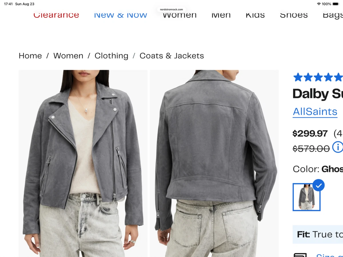 AllSaints Coats, Jackets & Vests for Suede Outer Shell Women for