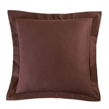 26" x 26" Brown Cotton Euro Sham - Machine Washable