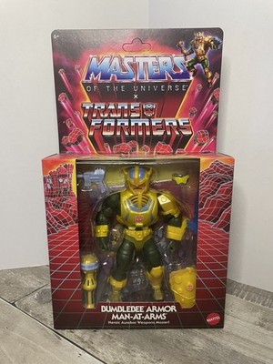 Masters of the Universe x Transformers Bumblebee Armor Man At Arms MOTU Mattel