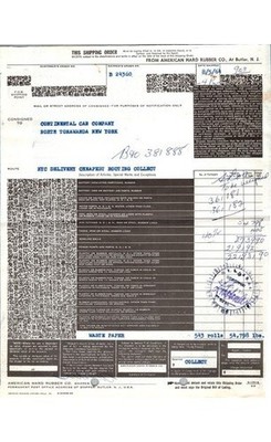 CNW Railway Document Freight Calculations 1950s Railroadiana Paperwork