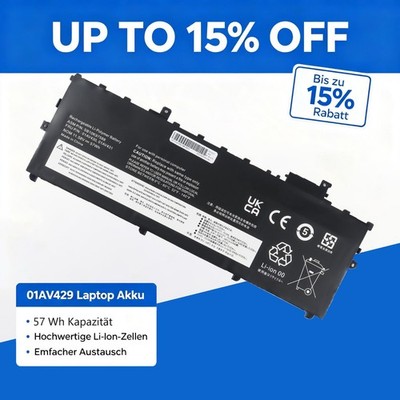 01AV430 01AV494 Akku Für Lenovo ThinkPad X1 Carbon 5th/6th Gen SB10K97587 57Wh