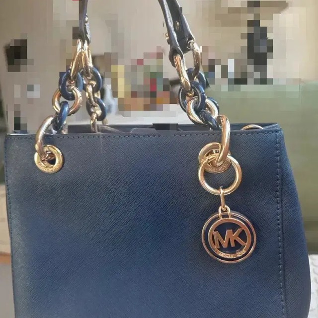 Michael Kors Tote Bag - Brand New, Navy Color, Gold Logo, 30x20cm