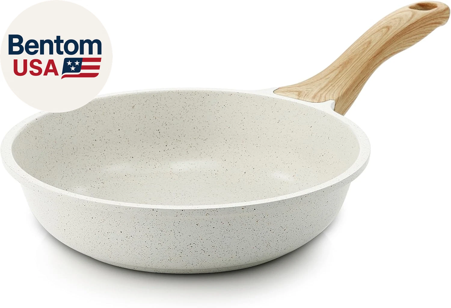 Nonstick Ceramic Frying Pan Skillet, 8-Inch Omelet Pan, Healthy Non Toxic Chef P