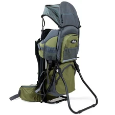 ClevrPlus Canyonero Camping Baby Backpack Hiking Kid, Army Green