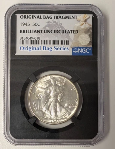 1945 Walking Liberty Half Dollar - NGC BU Bag Series Fragment - A602