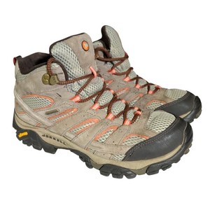 Merrell Moab 3 Boots Womens Size 9 Mid Waterproof Gray Hiking Gorpcore READ DESC