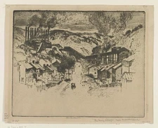 The mining village near Mauch Chunk, Pennell, Joseph, 1857-1926, artist
