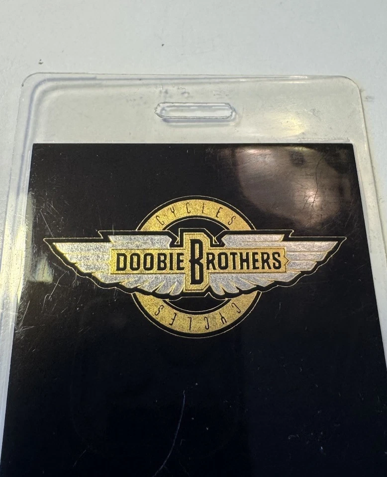 Vintage 1989 Doobie Brothers Tour Backstage Pass Black Laminate VIP RARE - Image 2 of 4