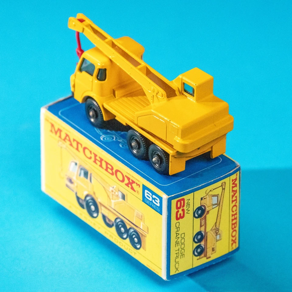 Matchbox Regular Wheels / MB 63 C1 Dodge Crane Truck / NMIB / F Box / 1968 - Image 3 of 4