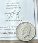 1964 Kennedy Half Dollar 90% Pure Silver!  COA