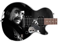 Shooter Jennings Signed Gibson Epiphone Les Paul Photo Graphics Guitar ACOA