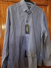 Chaps Blue Checkered L/S Dress Shirt Boys Lg new with tags
