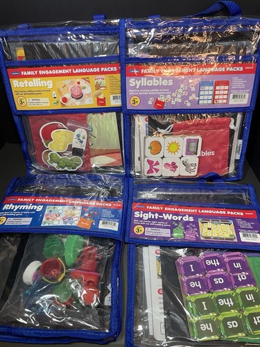Lakeshore Family Engagement Language Packs Age 3+ Lot Of 4 New Home School