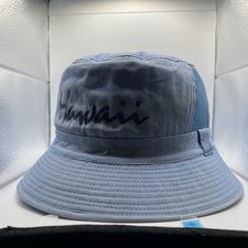 Unbranded Hawaii Safari Bucket Hat Mens XL Blue Vented 70s VTG