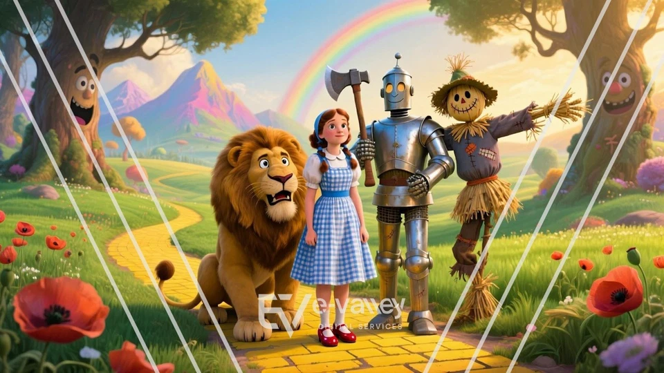 Wizard of Oz Artwork Digital Product HD Image Picture Photo Wallpaper for Print